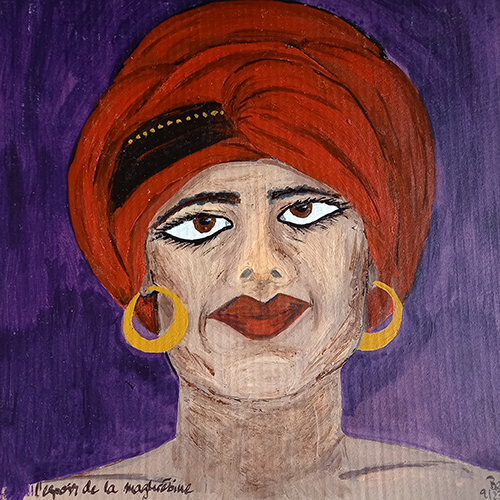 Frau mit Turban